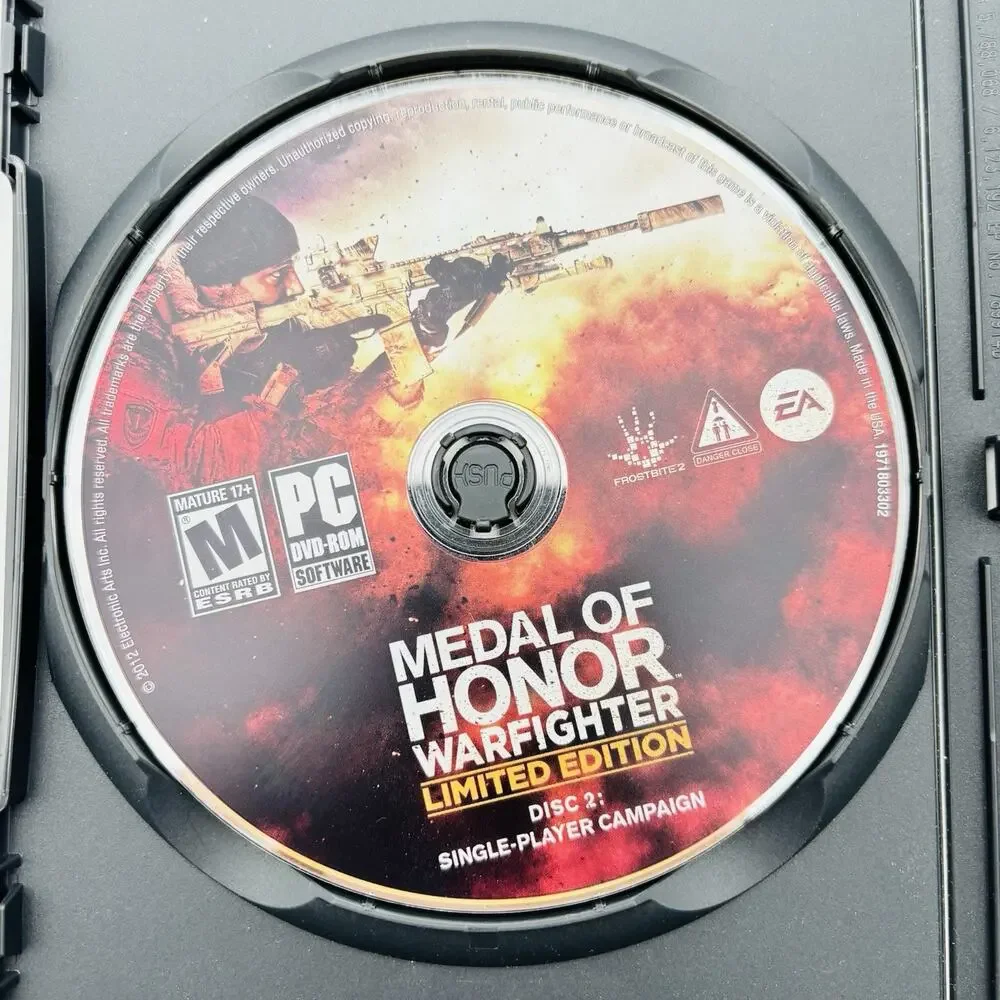 Medal Of Honor: Warfighter Limited Edition PC EA Games 2012 Very Good Condition